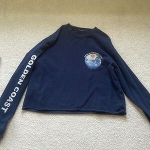 Brandy Melville navy long sleeve shirt